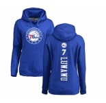 NBA Women's Nike Philadelphia 76ers #7 Timothe Luwawu Royal Blue Backer Pullover Hoodie