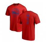 NBA Nike Philadelphia 76ers #14 Shake Milton Red One Color Backer T-Shirt