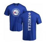 NBA Nike Philadelphia 76ers #31 Mike Muscala Royal Blue Backer T-Shirt