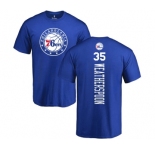 NBA Nike Philadelphia 76ers #35 Clarence Weatherspoon Royal Blue Backer T-Shirt