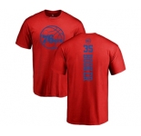 NBA Nike Philadelphia 76ers #35 Trevor Booker Red One Color Backer T-Shirt