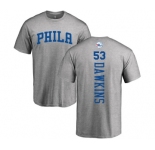 NBA Nike Philadelphia 76ers #53 Darryl Dawkins Ash Backer T-Shirt