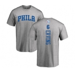 NBA Nike Philadelphia 76ers #6 Julius Erving Ash Backer T-Shirt