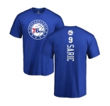NBA Nike Philadelphia 76ers #9 Dario Saric Royal Blue Backer T-Shirt