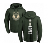 NBA Nike Milwaukee Bucks #11 Brook Lopez Green Backer Pullover Hoodie