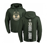 NBA Nike Milwaukee Bucks #33 Kareem Abdul-Jabbar Green Backer Pullover Hoodie