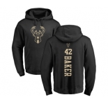 NBA Nike Milwaukee Bucks #42 Vin Baker Black One Color Backer Pullover Hoodie