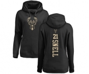 NBA Women's Nike Milwaukee Bucks #21 Tony Snell Black One Color Backer Pullover Hoodie