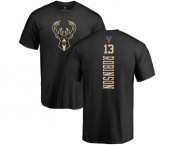NBA Nike Milwaukee Bucks #13 Glenn Robinson Black One Color Backer T-Shirt