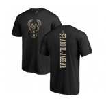 NBA Nike Milwaukee Bucks #33 Kareem Abdul-Jabbar Black One Color Backer T-Shirt