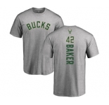 NBA Nike Milwaukee Bucks #42 Vin Baker Ash Backer T-Shirt