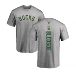 NBA Nike Milwaukee Bucks #6 Eric Bledsoe Ash Backer T-Shirt