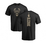 NBA Nike Milwaukee Bucks #6 Eric Bledsoe Black One Color Backer T-Shirt