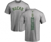 NBA Nike Milwaukee Bucks #8 Matthew Dellavedova Ash Backer T-Shirt