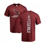 Football Arizona Cardinals #11 Larry Fitzgerald Maroon Backer T-Shirt