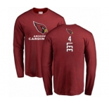 Football Arizona Cardinals #4 Andy Lee Maroon Backer Long Sleeve T-Shirt