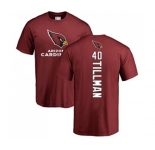 Football Arizona Cardinals #40 Pat Tillman Maroon Backer T-Shirt