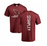 Football Arizona Cardinals #53 A.Q. Shipley Maroon Backer T-Shirt