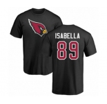 Football Arizona Cardinals #89 Andy Isabella Black Name & Number Logo T-Shirt