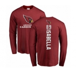 Football Arizona Cardinals #89 Andy Isabella Maroon Backer Long Sleeve T-Shirt