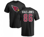 NFL Nike Arizona Cardinals #86 Ricky Seals-Jones Black Name & Number Logo T-Shirt