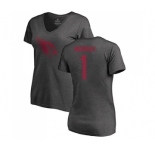 Football Women's Arizona Cardinals #1 Kyler Murray Ash One Color T-Shirt