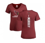 Football Women's Arizona Cardinals #1 Kyler Murray Maroon Backer T-Shirt