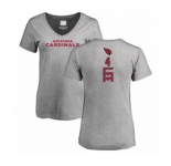 Football Women's Arizona Cardinals #4 Andy Lee Ash Backer V-Neck T-Shirt