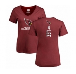 Football Women's Arizona Cardinals #4 Andy Lee Maroon Backer T-Shirt
