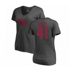 Football Women's Arizona Cardinals #41 Kenyan Drake Ash One Color T-Shirt