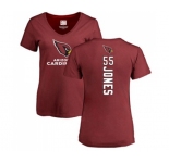 Football Women's Arizona Cardinals #55 Chandler Jones Maroon Backer T-Shirt