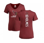 NFL Women's Nike Arizona Cardinals #85 Gabe Holmes Maroon Backer T-Shirt