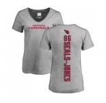 NFL Women's Nike Arizona Cardinals #86 Ricky Seals-Jones Ash Backer V-Neck T-Shirt