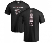 Football Atlanta Falcons #18 Calvin Ridley Black Backer T-Shirt