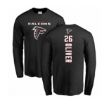 Football Atlanta Falcons #26 Isaiah Oliver Black Backer Long Sleeve T-Shirt