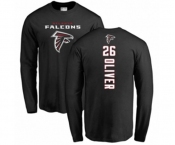 Football Atlanta Falcons #26 Isaiah Oliver Black Backer Long Sleeve T-Shirt