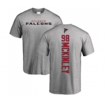 Football Atlanta Falcons #98 Takkarist McKinley Ash Backer T-Shirt