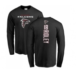 NFL Nike Atlanta Falcons #18 Calvin Ridley Black Backer Long Sleeve T-Shirt