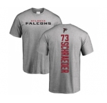 NFL Nike Atlanta Falcons #73 Ryan Schraeder Ash Backer T-Shirt
