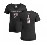 Football Women's Atlanta Falcons #2 Matt Ryan Black Backer T-Shirt