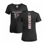 Football Women's Atlanta Falcons #96 Tyeler Davison Black Backer T-Shirt