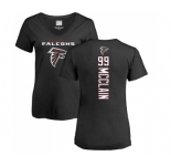 NFL Women's Nike Atlanta Falcons #99 Terrell McClain Black Backer T-Shirt