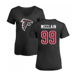 NFL Women's Nike Atlanta Falcons #99 Terrell McClain Black Name & Number Logo T-Shirt