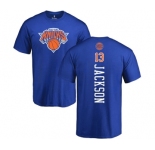NBA Nike New York Knicks #13 Mark Jackson Royal Blue Backer T-Shirt
