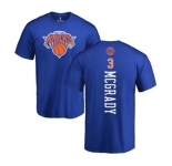 NBA Nike New York Knicks #3 Tracy McGrady Royal Blue Backer T-Shirt