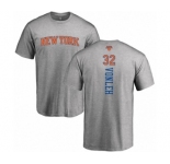 NBA Nike New York Knicks #32 Noah Vonleh Ash Backer T-Shirt