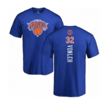 NBA Nike New York Knicks #32 Noah Vonleh Royal Blue Backer T-Shirt