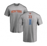 NBA Nike New York Knicks #33 Patrick Ewing Ash Backer T-Shirt