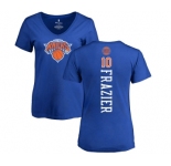 NBA Women's Nike New York Knicks #10 Walt Frazier Royal Blue Backer T-Shirt