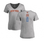 NBA Women's Nike New York Knicks #19 Willis Reed Ash Backer T-Shirt